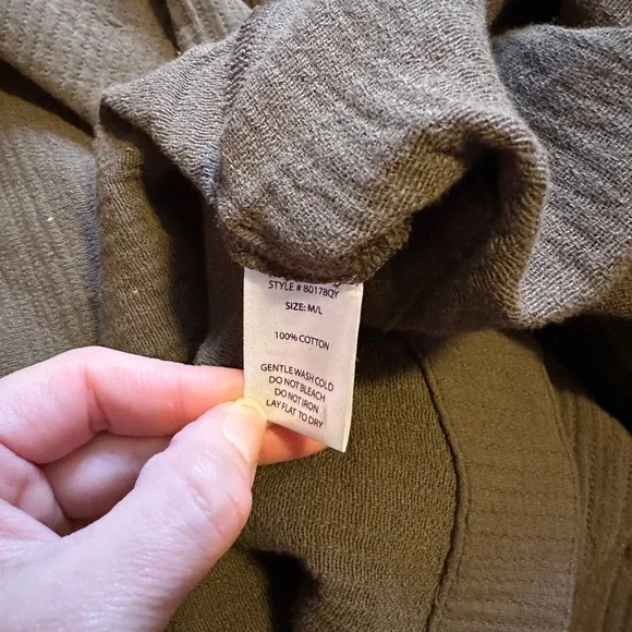 Grade & Gather Brown Button Down - Picture 5 of 5